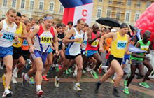 Наши спортсмены приняли участие в международном марафоне «ЭРГО Белые Ночи» в Санкт-Петербурге