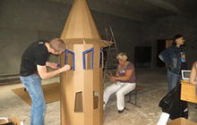 В арт-резиденции «Технополиса GS» состоялся мастер-класс по творческой работе с картоном