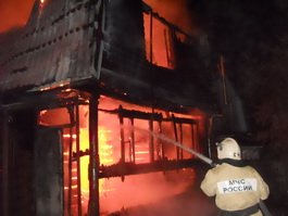 В садовом обществе «Луч» Гусевского района сгорела дача