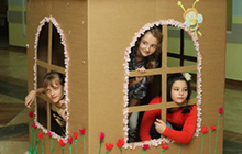 В арт-резиденции «Технополиса GS» состоялся детский конкурс по работе с картоном