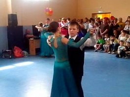 Ансамбль спортивно-бального танца «Виват» выступил на открытие спортивного зала в Черняховске