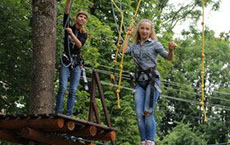 Подростки из Гусеского района посетили веревочный парк «Лабиринт приключений» в городе Озерске