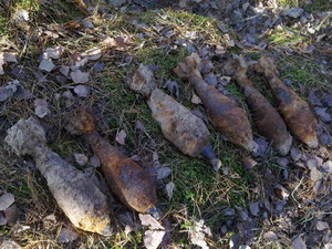 Из поселка Ольховатка саперы вывезли минометные мины времен ВОВ