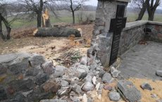 Под Гусевом разрушен недавно отремонтированный мемориал Первой мировой