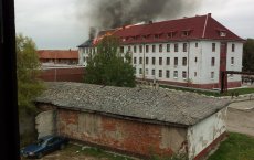В Гусеве произошел крупный пожар на территории воинской части