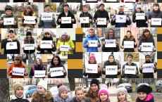 Активисты Подростково-молодежного клуба ГДК провели фотофлэшмоб «Спасибо за Победу»