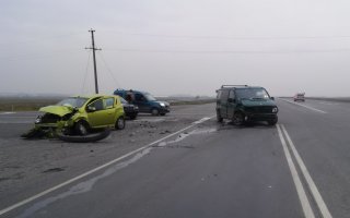 28 октября на трассе под Гусевом столкнулись три автомобиля