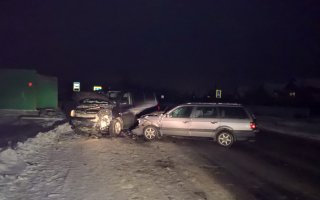 В Гусевском районе женщина-водитель пострадала при столкновении с встречным автомобилем