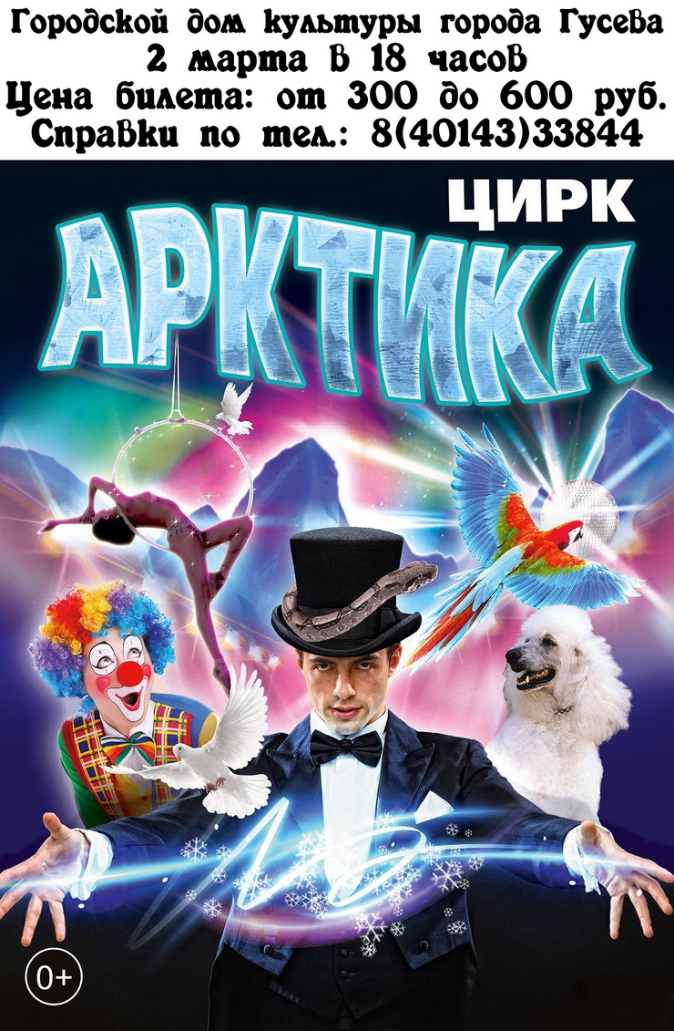 2 марта в ГДК выступит цирк «Арктика»