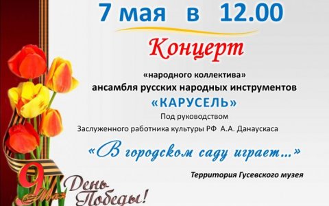 ДШИ приглашает 7 мая на концерт ансамбля русских народных инструментов «Карусель»