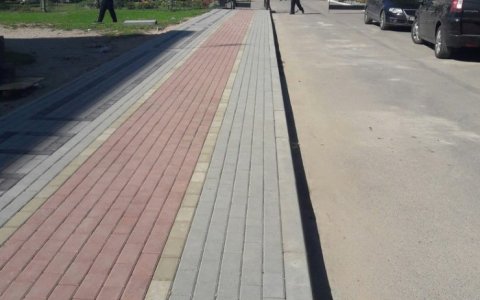 На пер. Павлова завершены работы по благоустройству тротуара