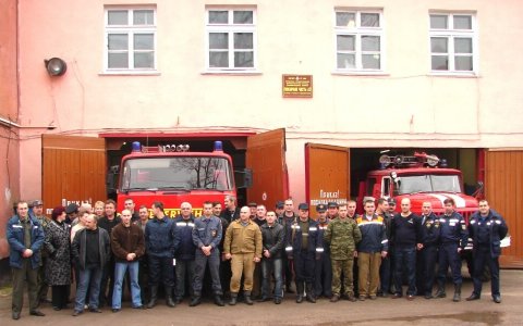 Пожарно-спасательная часть города Гусева отметила 71 годовщину