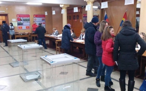 Жители города Гусева активно выбирают президента страны (обновляется)
