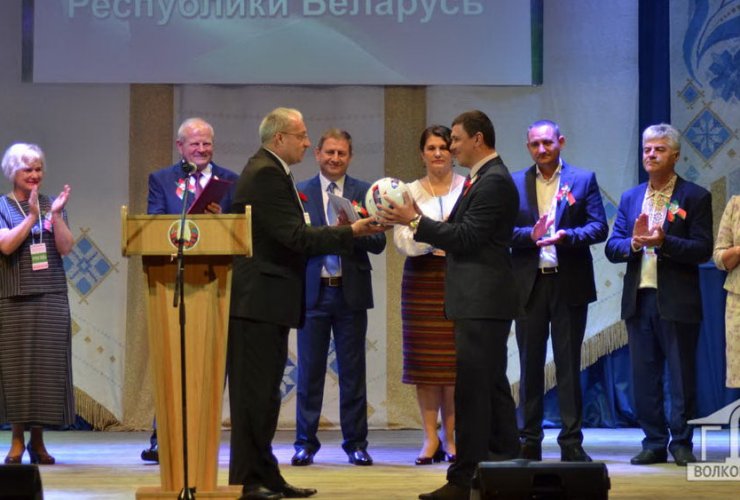 Гусевцы поздравили город Волковыск с Днём независимости