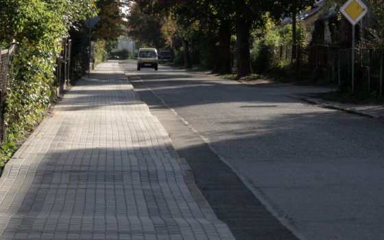 В Гусеве завершён ремонт тротуара по улице 9 мая