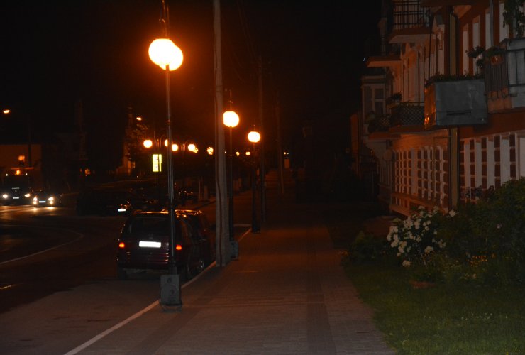 Из-за короткого замыкания на улице Московской пропало уличное освещение