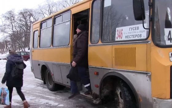 По маршруту Гусев-Нестеров курсировал рейсовый автобус с грубейшими неисправностями