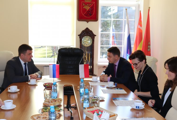 Сегодня в рамках программы «Россия — Польша» Гусев посетила делегация из Олецко