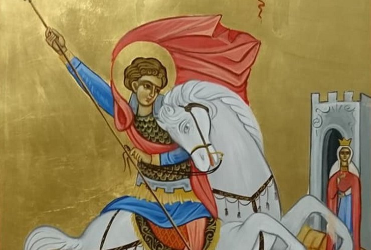 Христиане Сирии передали Гусевскому храму икону великомученика Георгия Победоносца