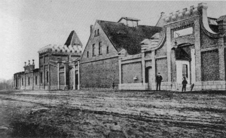 Здание скотобойни. Фотография 1910 года