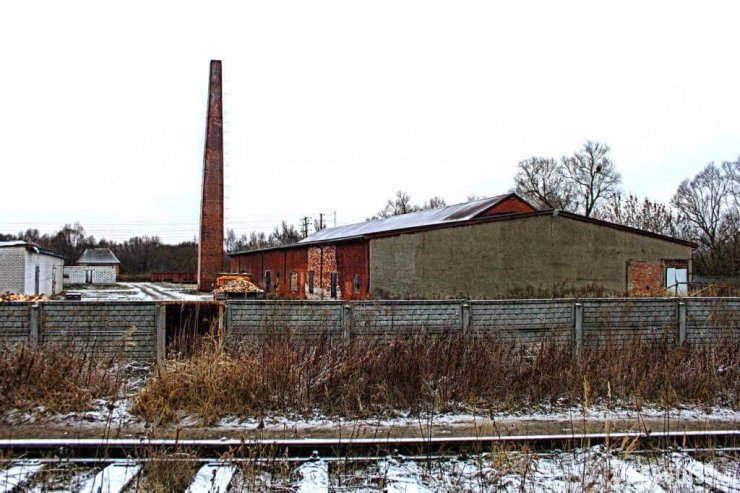Здание Гумбинненской фабрики по переработке льна. Фотография сделана в январе 2016 года