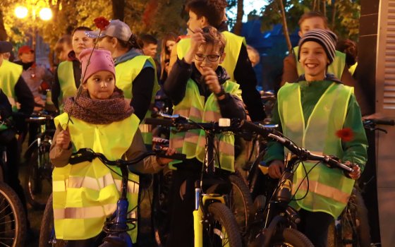 В Гусеве прошёл ночной велопробег «Наша жизнь — это Ваша Победа»