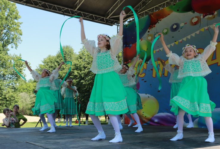 В парковой зоне ФОКа прошло торжественное мероприятие, посвящённое Дню России