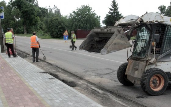 Ремонтные работы на участках дороги по улице Железнодорожной идут полным ходом