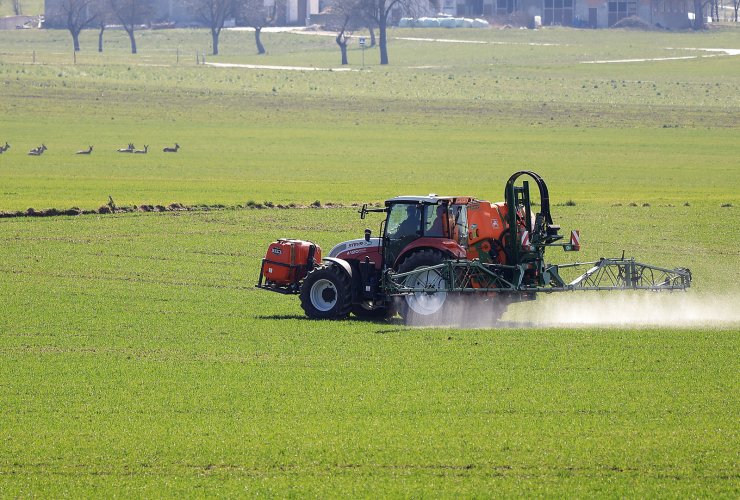 В Гусевском районе ведётся химическая обработка сельскохозяйственных посевов