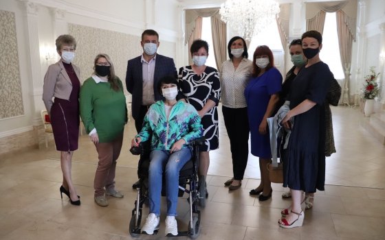 Гусев посетила Светлана Нигматуллина — первый в России дипломированный гид на инвалидной коляске