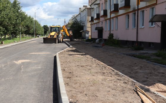 Ремонтные работы по нечётной стороне улицы Советской выполнены на 90%