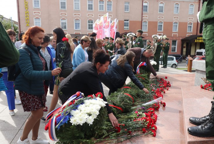 Гусевцы отмечают годовщину присвоения городу имени Героя Советского Союза