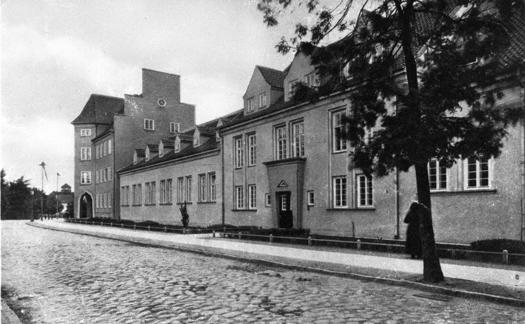 Зодайкерштрассе, городской физкультурный зал (Городской Дом культуры). Фотография 1929 года
