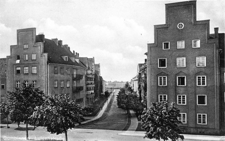 Поворот на Луизенштрассе (поворот на улицу Малахова). Фотография 1928 года
