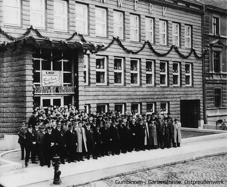 Гартенштрассе, персонал управления Восточно-прусскими заводами. 1936–1940 годы