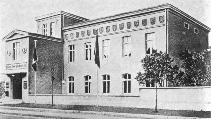 Гартенштрассе, дом ремесел. Фотография 1938 года