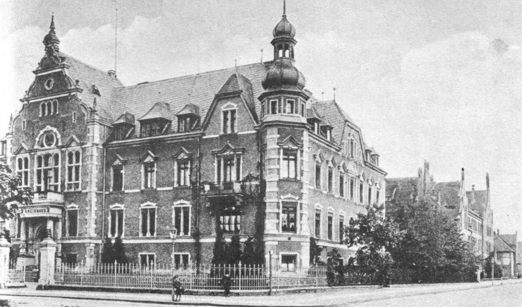 Линденштрассе — Гинденбургштрассе (штаб дивизии). 1908 год