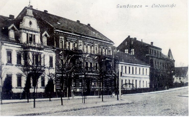 Линденштрассе — Гинденбургштрассе (улица Зои Космодемьянской, 9-13). 1915–1918 годы