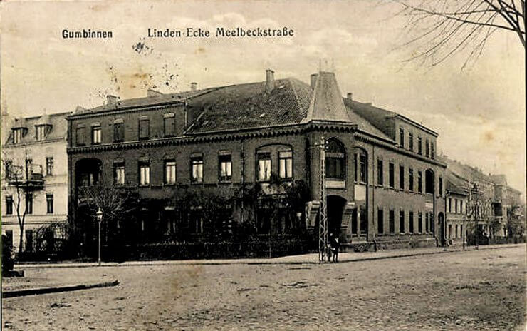 Линденштрассе — Гинденбургштрассе (перекрёсток улиц Зои Космодемьянской и Школьной). 1904–1914 годы