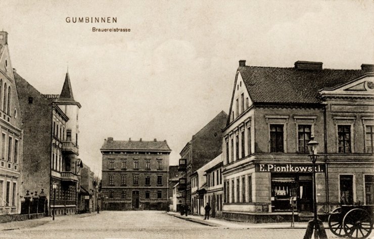 Брауерейнштрассе (поворот в сторону улицы Толстого). 1903–1908 годы