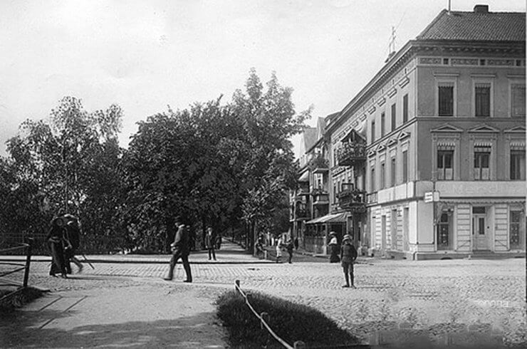 Даммштрассе, 1914 год (перекрёсток с улицей Победы)