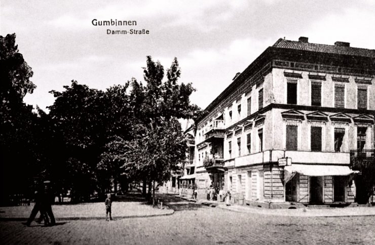Даммштрассе, 1900–1910 годы (перекрёсток с улицей Победы)