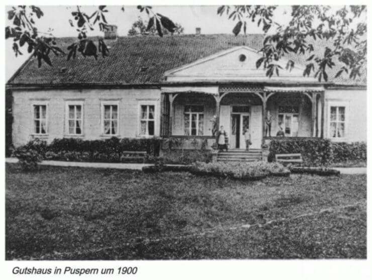 Усадьба в Пусперне. 1900 год