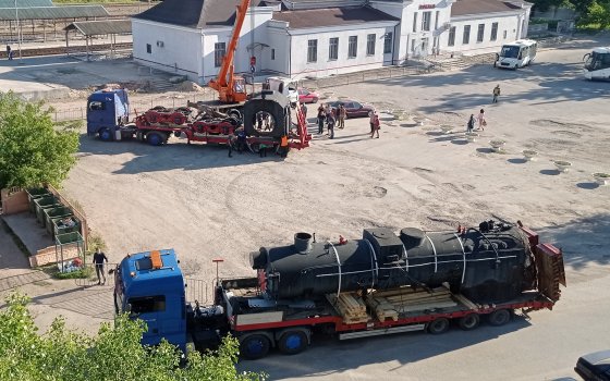 Раритетный паровоз из Калининграда прибыл в Гусев