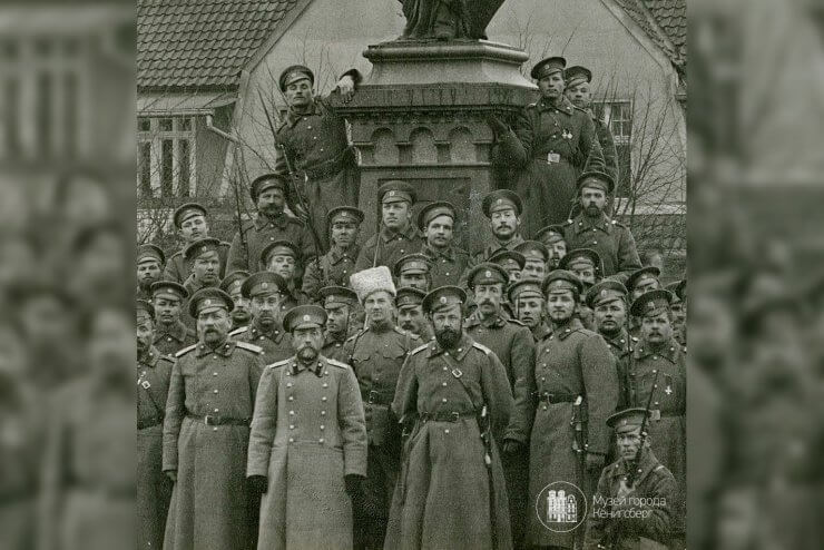 Русские войска в Нестерове (Шталупенен), 1914 год