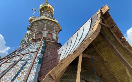 В храме Успения Пресвятой Богородицы началась реконструкция крыши