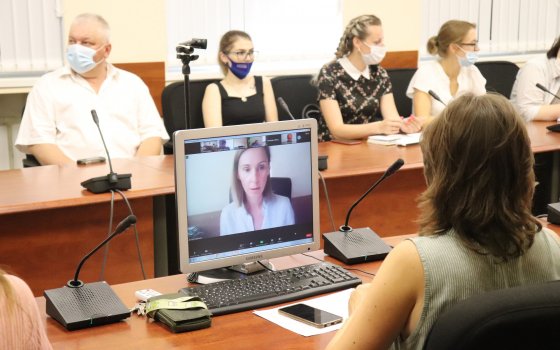В городской администрации прошла видеоконференция с партнёрами из Литвы