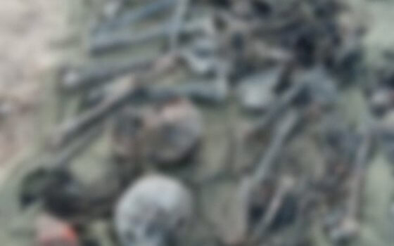 На привокзальной площади обнаружены останки советских солдат
