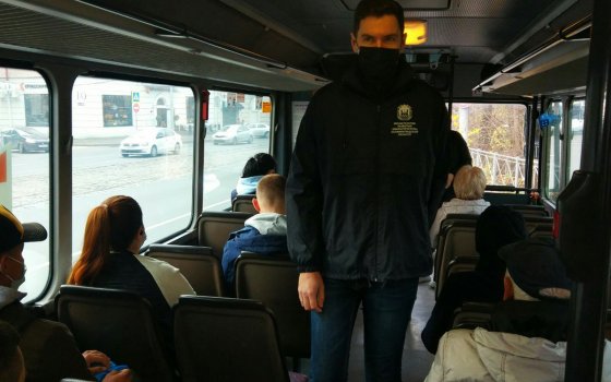 В Калининградской области проводятся рейды по соблюдению масочного режима в общественном транспорте