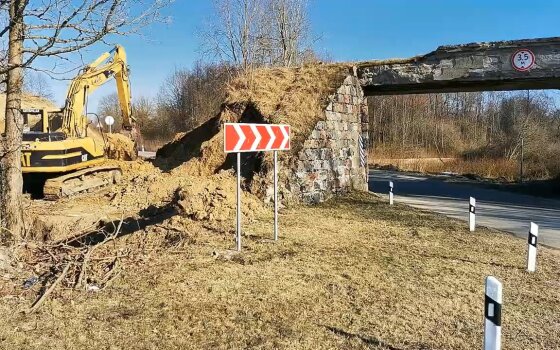 Демонтируют «тоннель смерти» на дороге Гусев-Озёрск